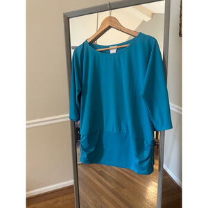 Monroe & Main Top Women's Size XL Teal 3/4 Sleeve